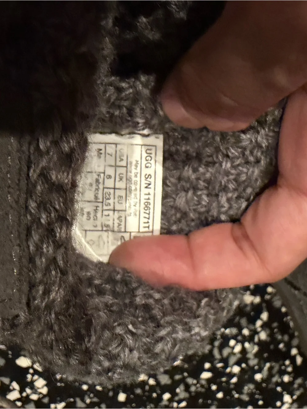UGG Kids Knit Cuff Suede Boot in Gray